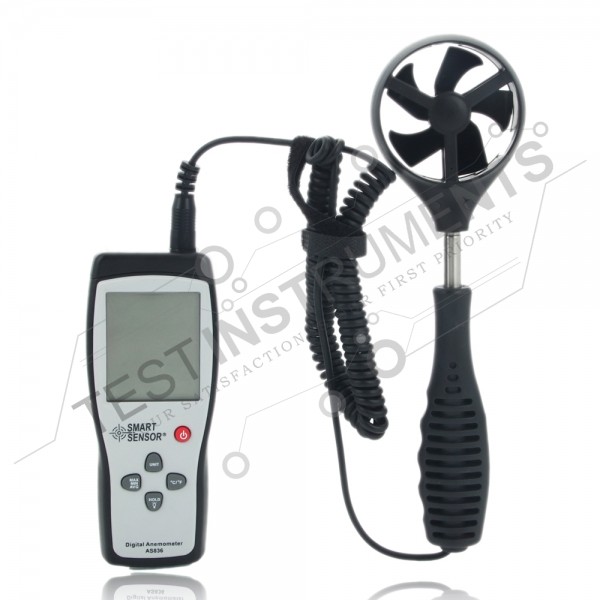 AS836 Smart Sensor Digital Air Flow Anemometer Wind Speed Meter